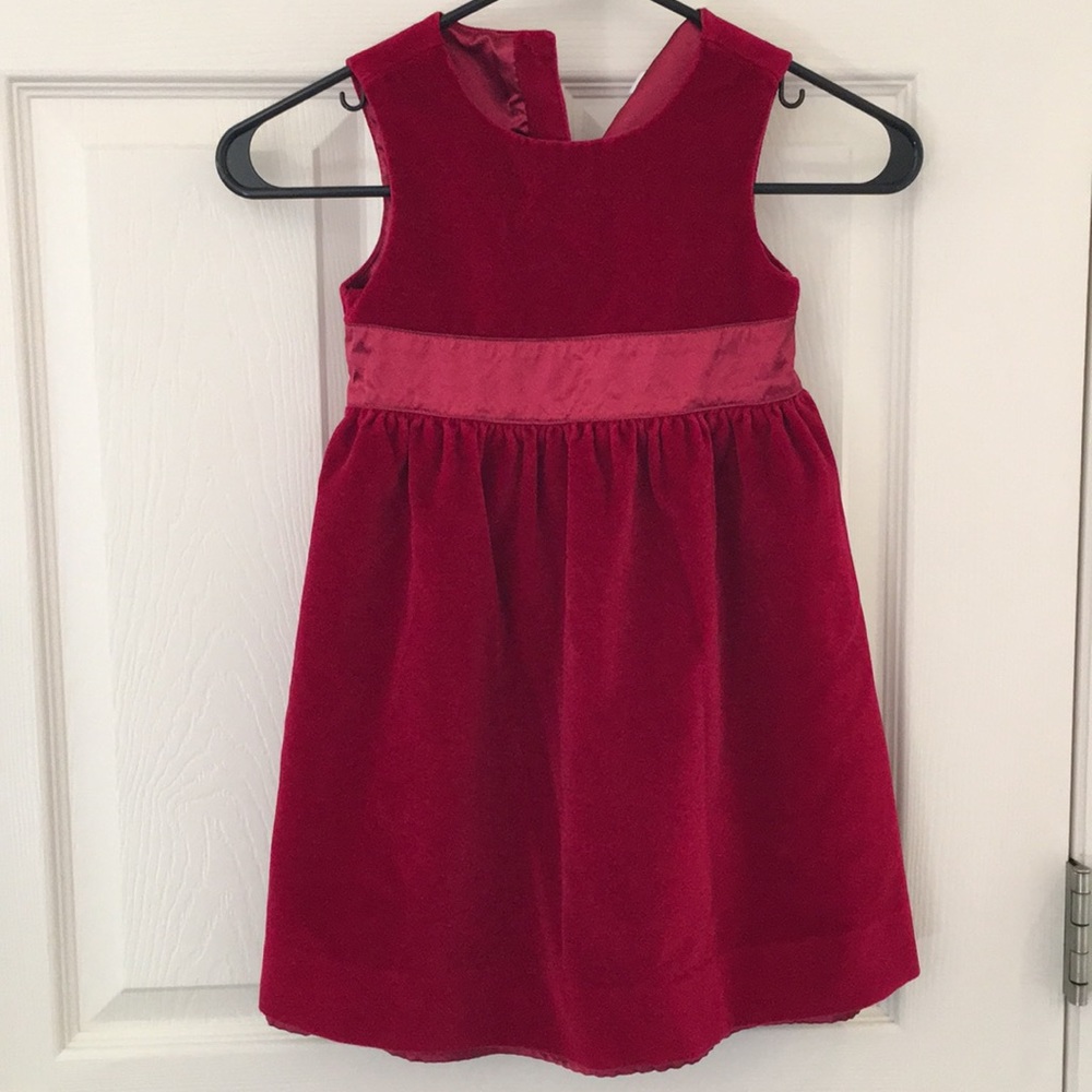 Red Velvet Holiday Dress- size 4t